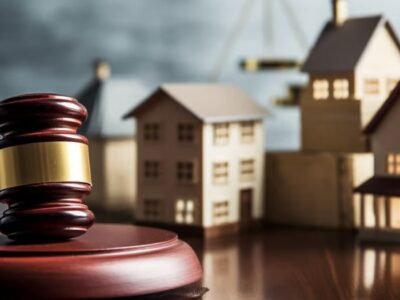 Δικαστικό σφυρί και ομοιώματα κατοικιών, για τον νομικό έλεγχο αγοράς ακινήτου